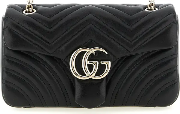 Black Lamb Leather Shoulder Bag